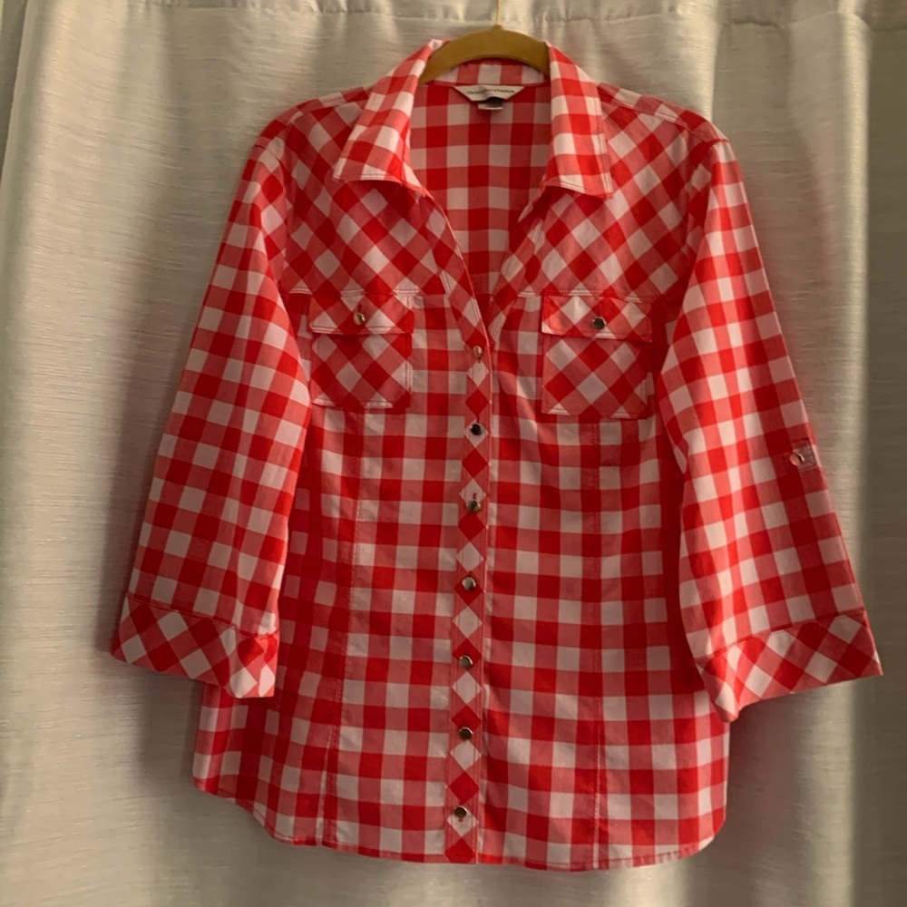 Christopher & Banks button down top size L